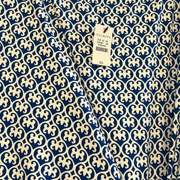 NWT Talbots Midi Side Tie Dress with Cap Sleeves - Picture 2 of 6